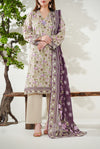 Kainat V2 3 piece stitched lawn suit for women by AIZAL Pakistan