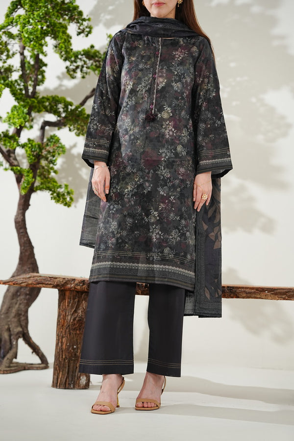 Kainat V2 3 piece stitched lawn suit for women by AIZAL Pakistan