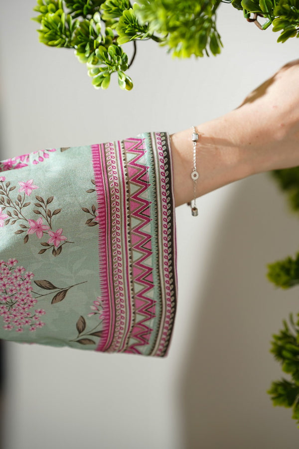 Kainat V2 3 piece stitched lawn suit for women by AIZAL Pakistan