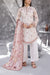 Maya Cambric ivory pink floral printed 3PC ready to wear suit with pink dupatta