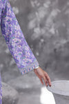 Maya Cambric – Lavender Floral Printed 3PC Ready to Wear