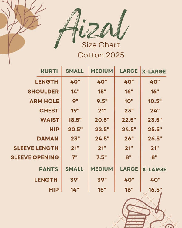 Aizal Cotton Coords D-707