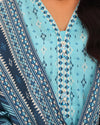 Mahnoor Khaddar – Light Blue Printed 3PC Ready to Wear