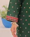 Mahnoor Khaddar – Dark Green Printed 3PC Ready to Wear