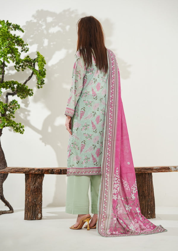Kainat V2 3 piece stitched lawn suit for women by AIZAL Pakistan