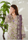 Kainat V2 3 piece stitched lawn suit for women by AIZAL Pakistan