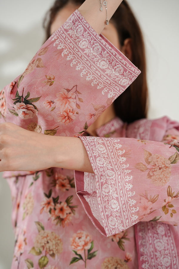 Kainat V2 3 piece stitched lawn suit for women by AIZAL Pakistan