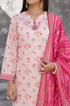 Maya Cambric – Blush Pink Floral Printed 3PC Ready to Wear
