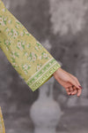 Maya Cambric – Olive Green Floral Printed 3PC Ready to Wear