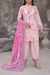Maya Cambric soft pink floral printed 3PC ready to wear suit with pink lawn dupatta